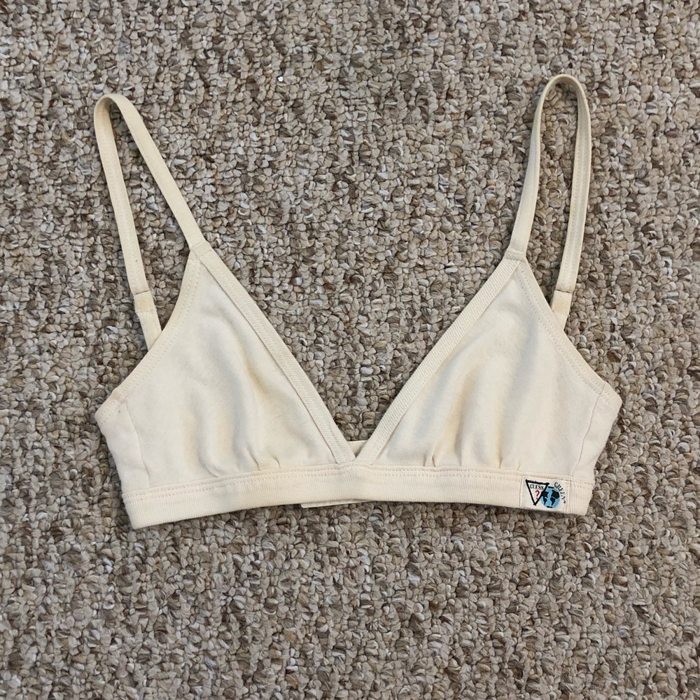 Vintage GUESS Off-White Triangle Bra/Bralette